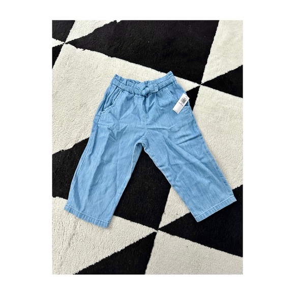 Old Navy Wide Leg Chambray Pants - Picture 1 of 4